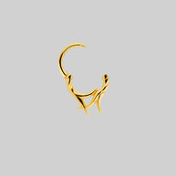 gold hinged septum ring