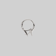 ABANDON. Intertwined Roots Septum Clicker Ring - Silver