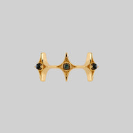 star blue abalone shell ring gold gothic
