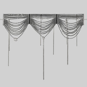 ALLURE. Dazzle Chain Drop Choker - Silver