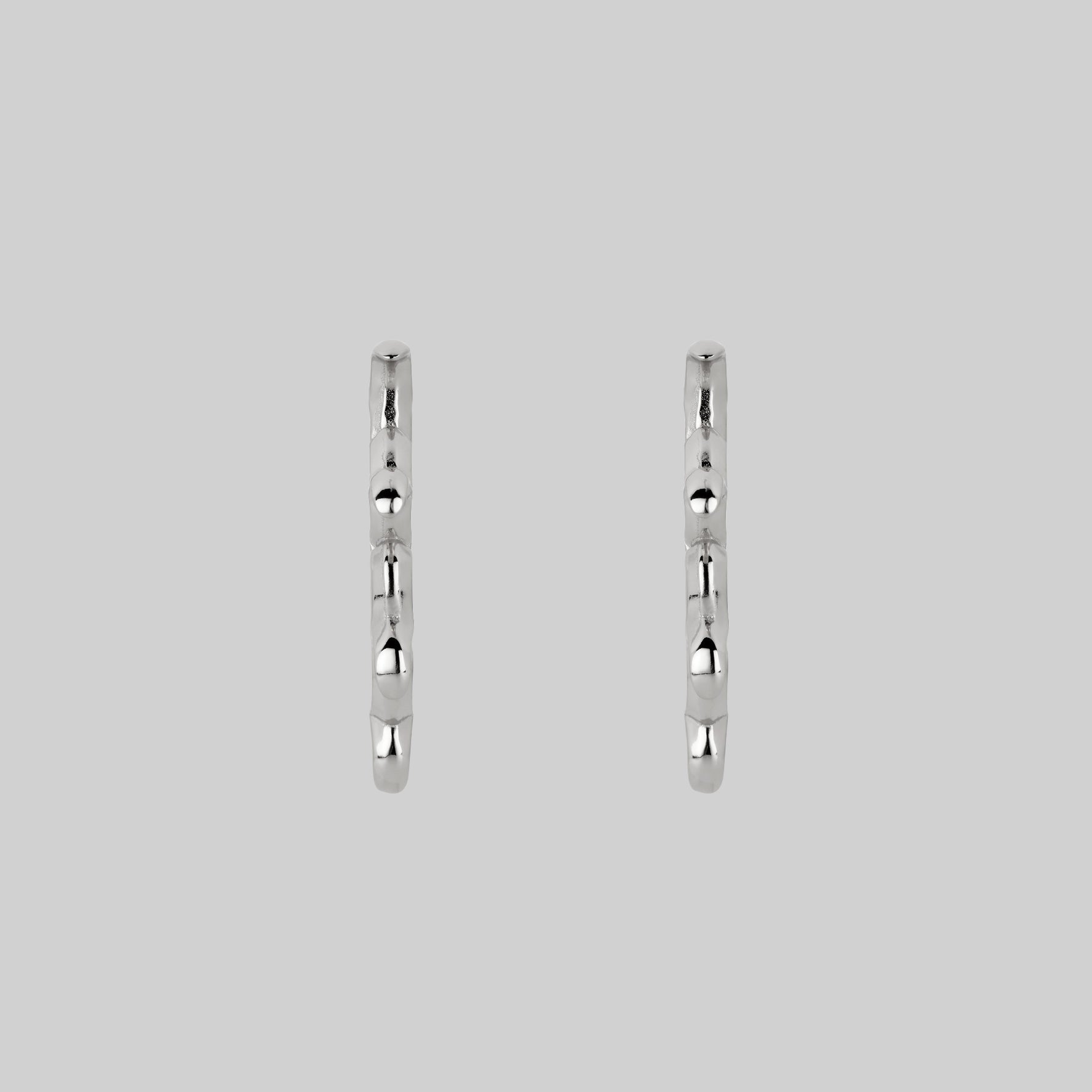 silver hoop earrings