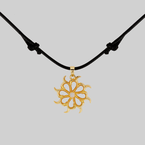 OPHELIA. Medieval Cross Collar - Silver