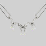 silver butterfly necklace