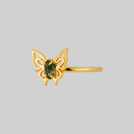 gold butterfly ring