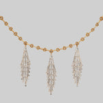 gold chandelier sparkle collar necklace