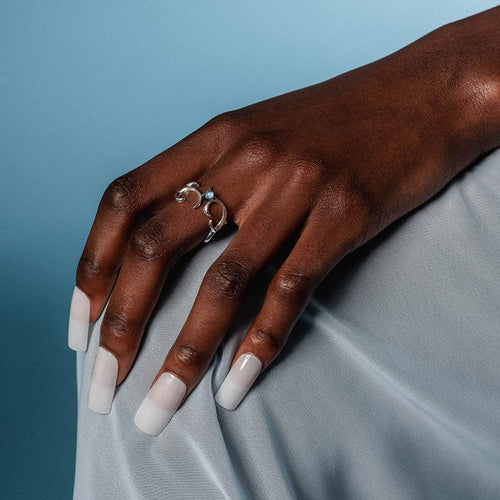 INDU. Moon & Star Ring