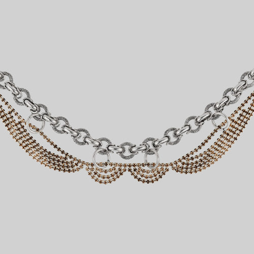 THORA. Climbing Ivy Wide Choker - Gold