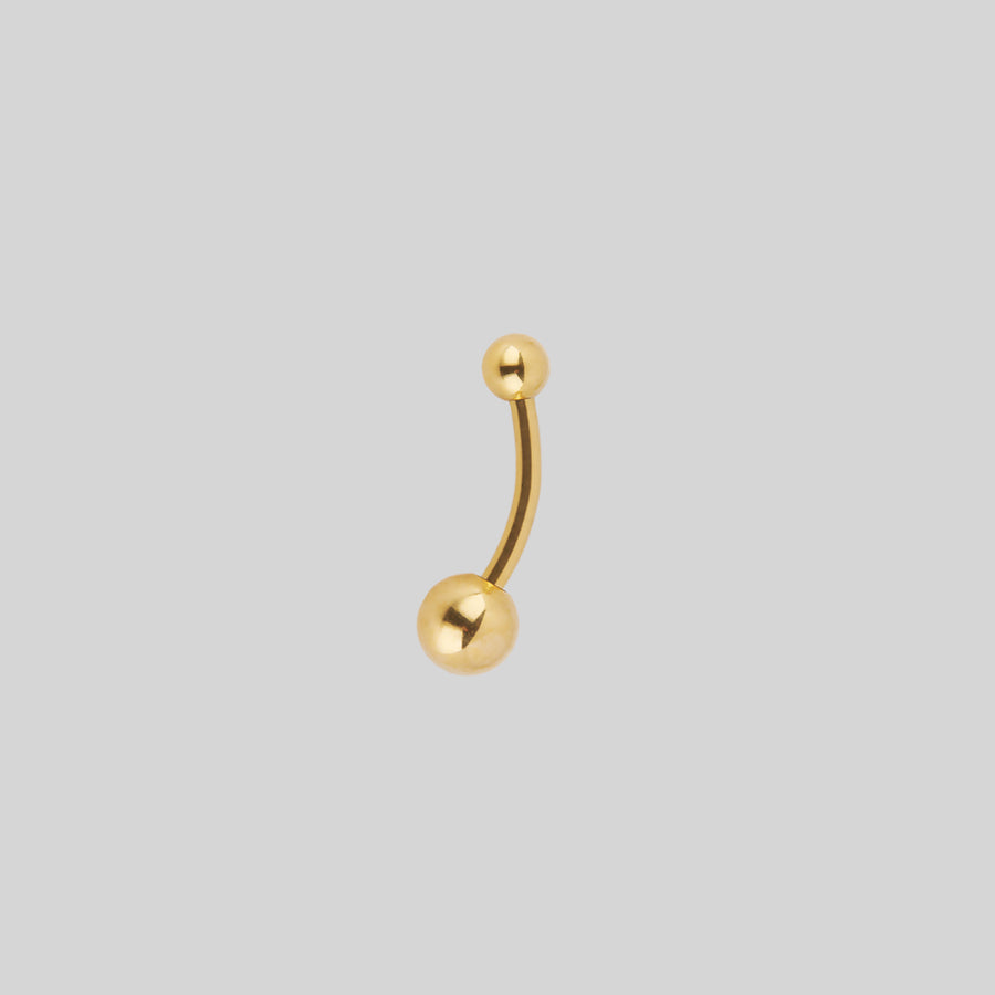 Titanium Belly Bar Gold – REGALROSE