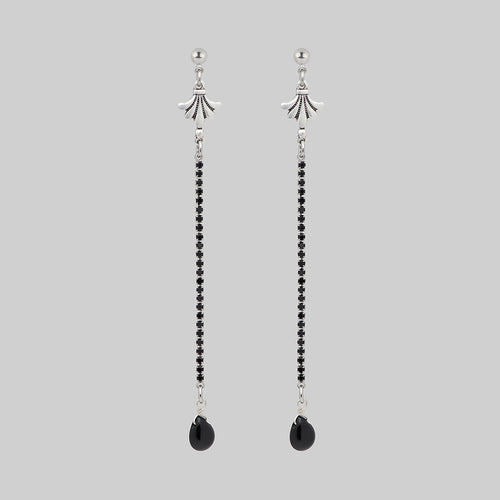 ANTOINETTE. Dazzle Chain Drop Collar - Silver