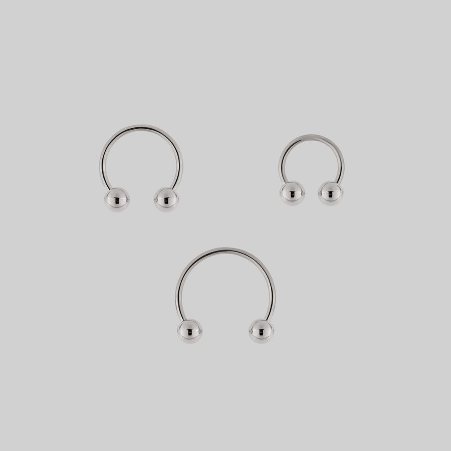 simple silver multipack hoop earrings