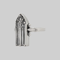 CLERESTORY. Cathedral Glass Window Ring - Silver