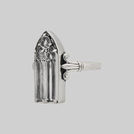 Cathedral Window Ring in Gothic Glass Style