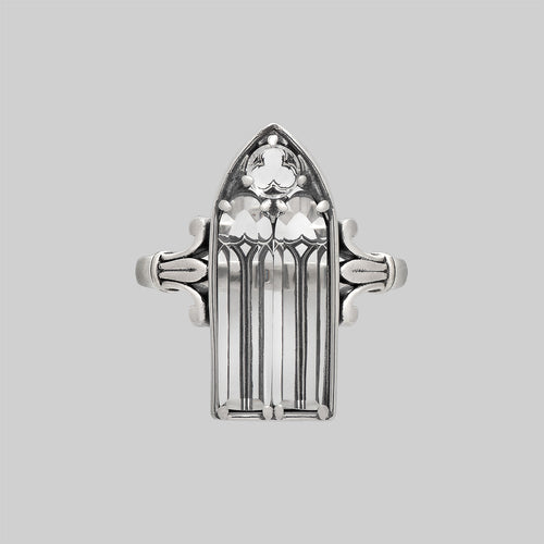 DEATHLY ROSE. Flourishing Rose Silver Ring