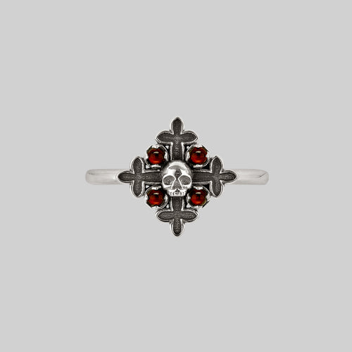 LENORE. Gothic Arch Window Ring - Silver