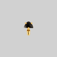 mushroom stud earring