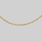 gold interlocking link chain