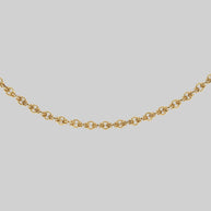gold interlocking link chain