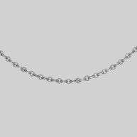 silver interlocking link chain