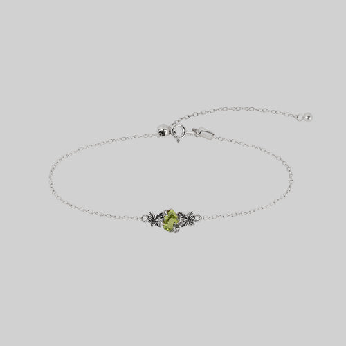 FORTUNE. Dagger & Pearl Charm Bracelet - Silver