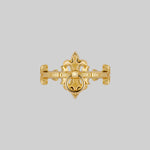alt medieval knocker style gold ring