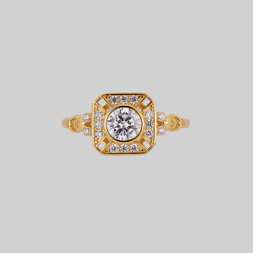 VICTORIA. Opal Signet Ring - Gold