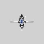 gothic window opalite ring silver