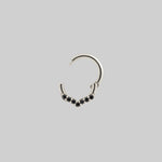 silver black stone chevron septum clicker