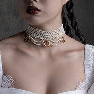 hand strung glass pearl choker