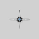nova star flare opalite ring silver
