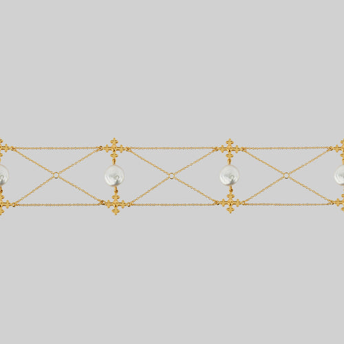 DEVOTION. Black Heart & Sword Gold Necklace