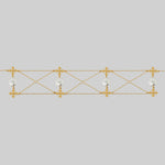 cross chain and pearl skull charm choker