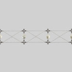 skull and cross chain choker