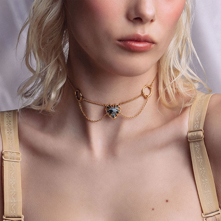 gold chain choker