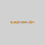 gothic cubic zirconia band gold ring