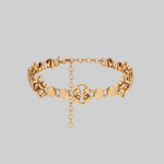 gold knotwork chainmail chunky bracelet