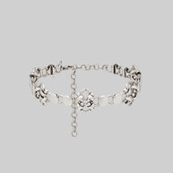 knotwork chainmail chunky bracelet silver 