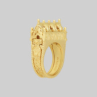 gothic secret tomb cathedral double ornate ring