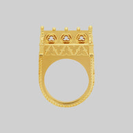 SACRARIUM. Secret Tomb Double Ring - Gold