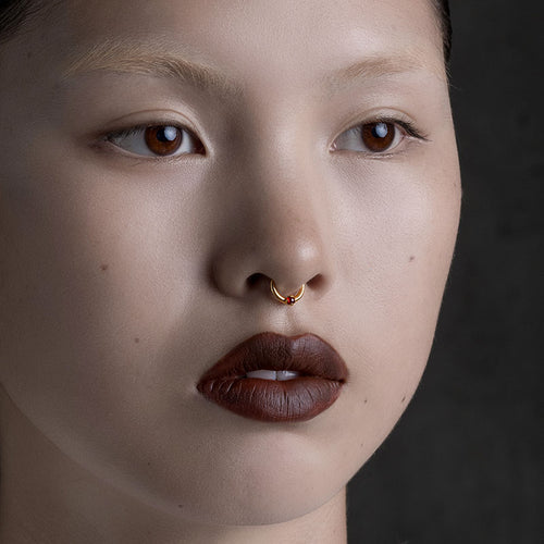 OPHELIA. Medieval Cross Stud Earring - Silver