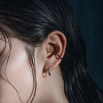 dainty snake septum daith forward helix clicker ring gold