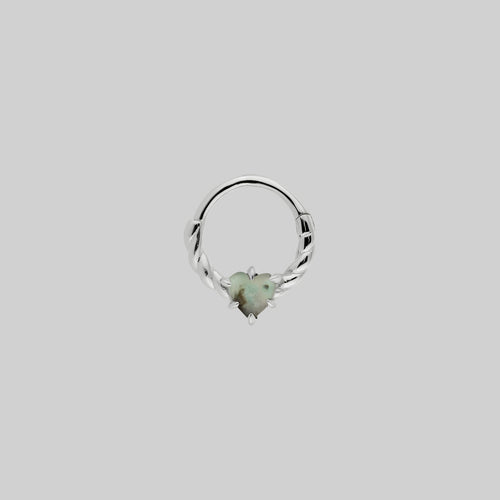 MAIDEN. Lace Septum Clicker Ring - Silver