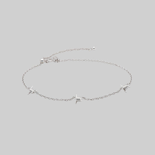 SURVIVAL. Symbolic Barbed Wire Bracelet - Gold