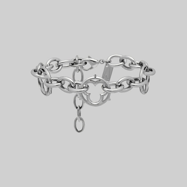 アクセサリー ekim accessory silver bracelet SANCTUM. Gothic Link Bracelet - Silver | REGALROSE
