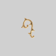 thorn stud gothic earring left ear