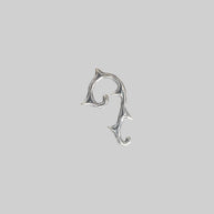 silver thorn vintage gothic stud earring 