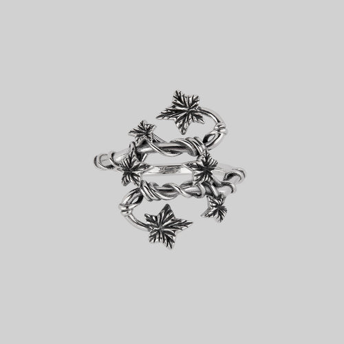 BEHOLD. Iridescent Glass Eye Ring - Silver