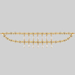 gold pearl drop chain choker