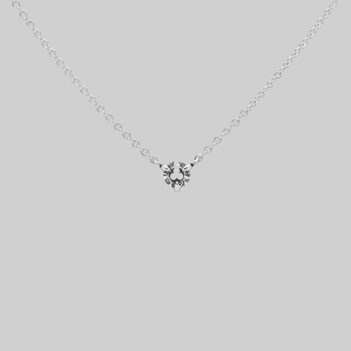 FAITH. Glass Droplet Ivy Necklace - Silver