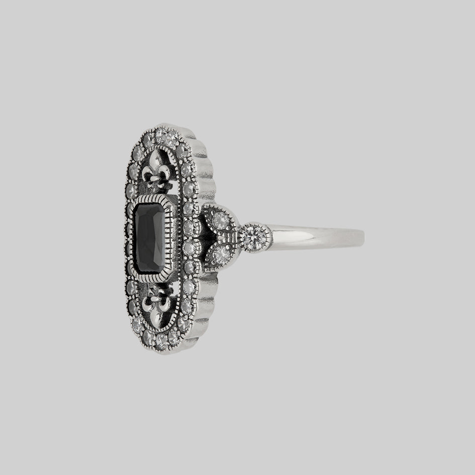 VANYA. Vampesque Black Onyx Ring - Silver