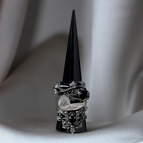 The Black Velvet Coffin Jewellery Cabinet